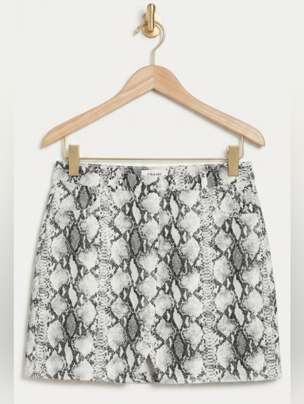 Frame Denim Python Mini Skirt Size 24